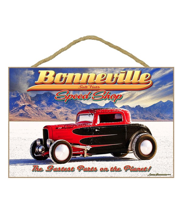 Bonneville Speed Shop 7x10.5 Sign