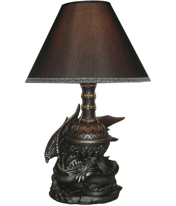 Lying Dragon Lamp 20"+shade