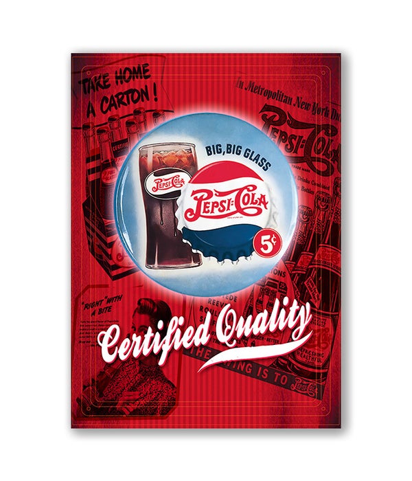 PEPSI COLA, CERTIFIED QUALITY