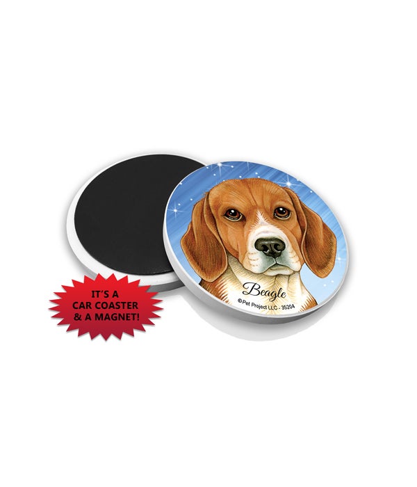Beagle-Car Coasters