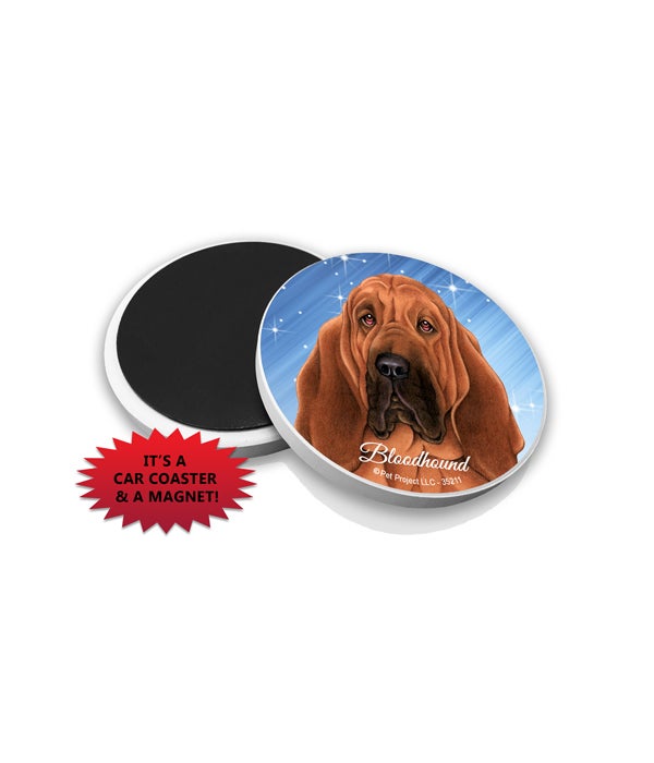 Bloodhound car coaster /Magnet