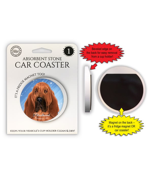 Bloodhound 1 Pack Car Coaster