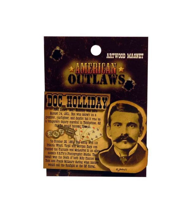 Doc Holliday Magnet 12PC