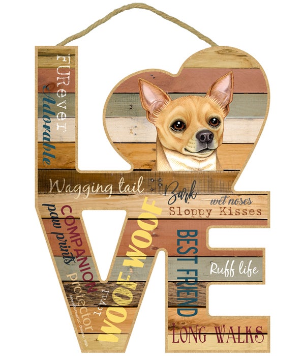 Love sign / Chihuahua (tan)