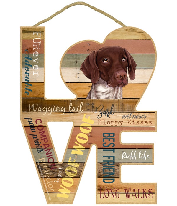 Love sign / German Shorthaired Pointer