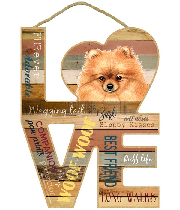 Love sign / Pomeranian
