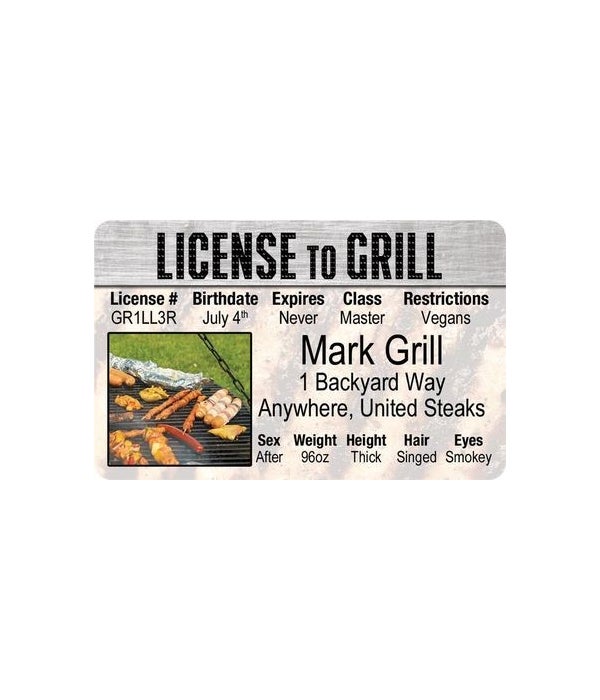 License to Grill ID
