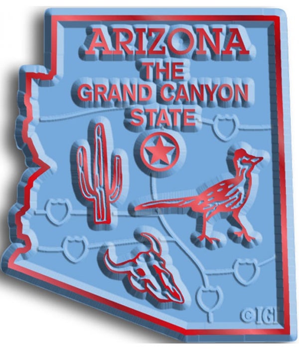 Arizona Map Magnet