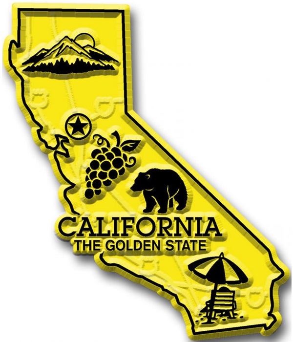 California Map Magnet