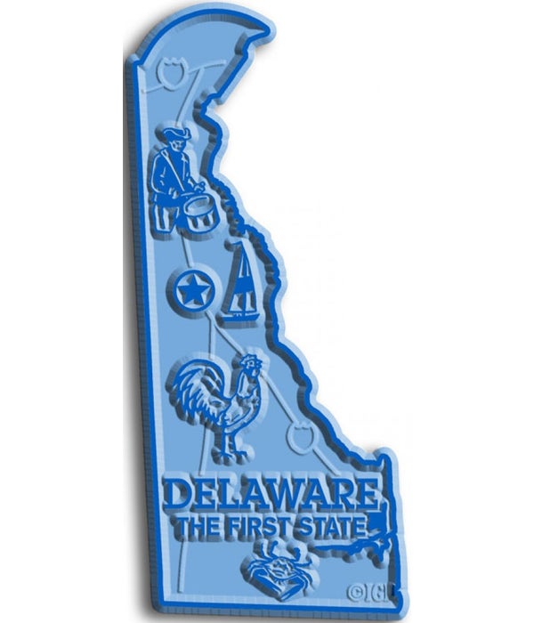 Delaware Map Magnet