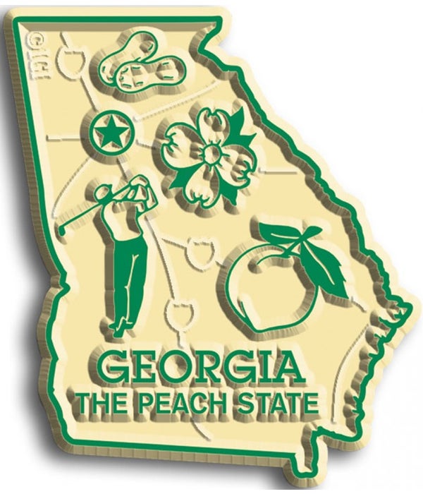 Georgia Map Magnet