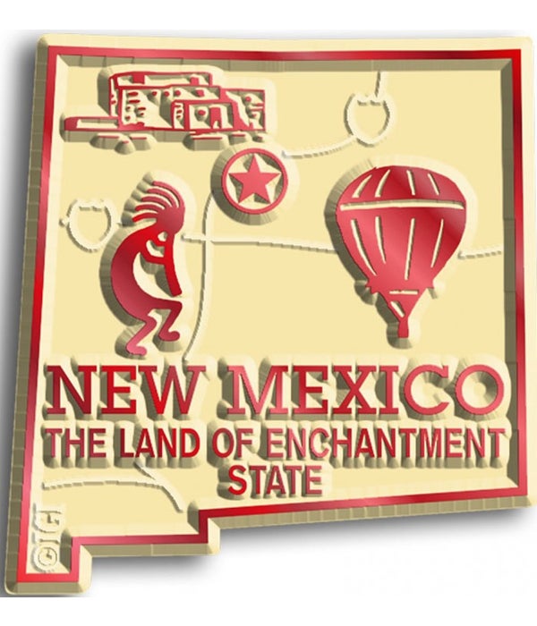 New Mexico Map Magnet