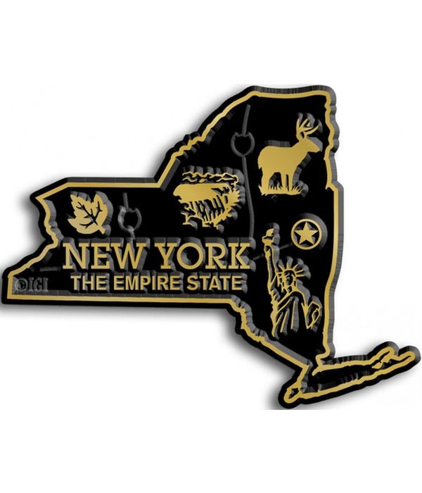 New York Map Magnet