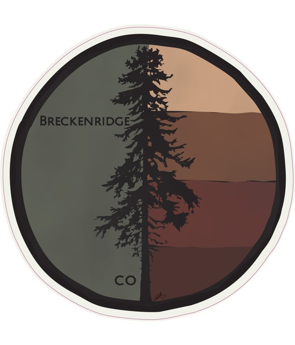4 BAR Pine 3T Sticker