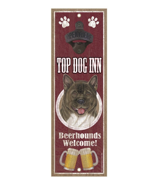 Top Dog Inn Beerhounds Welcome! Akita