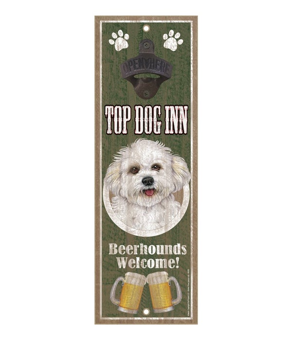 Top Dog Inn Beerhounds Welcome! Bichon F