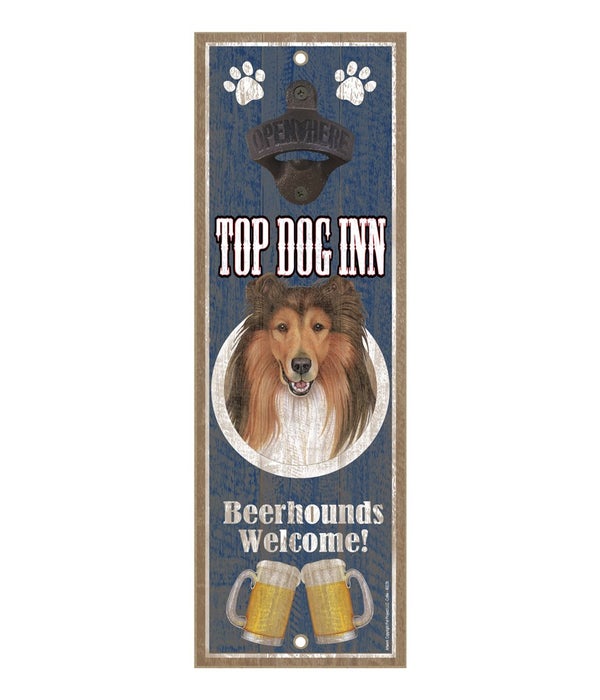 Top Dog Inn Beerhounds Welcome! Collie