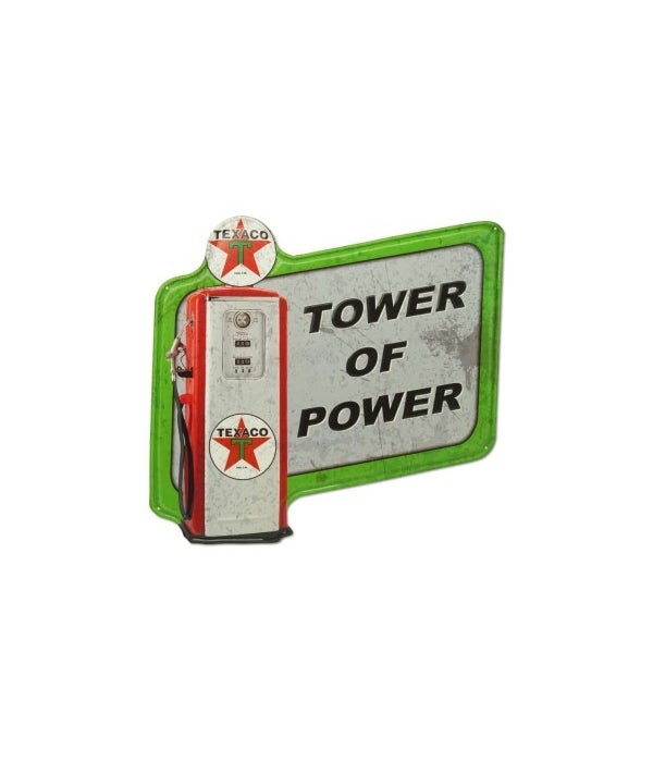 TEXACO TOWER OF POWER, 20" X 18"