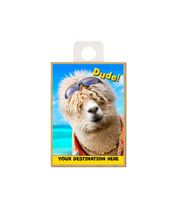Surfer Alpaca - Dude! Magnet