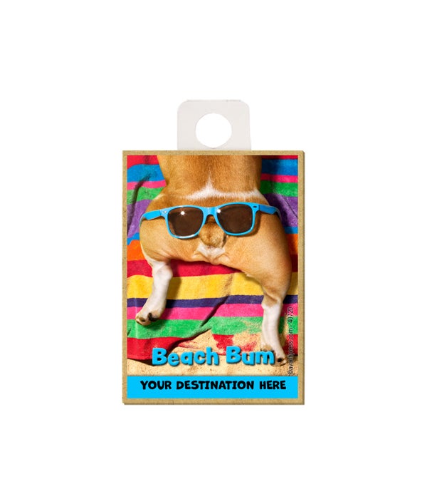 Glasses on Dog Butt - Beach Bum Magnet