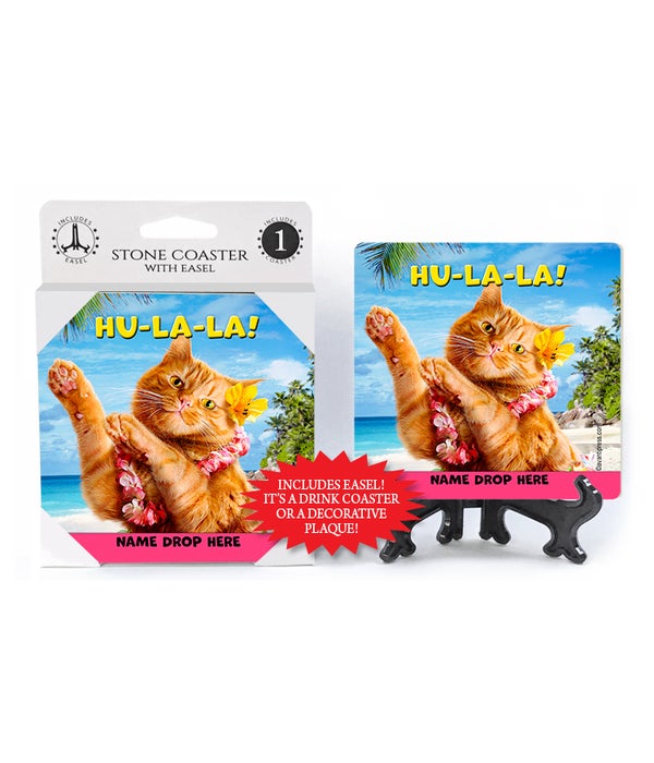 Hula Cat - Hu-La-La! 1PK Coaster