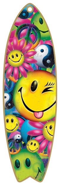 smiley face surfboard