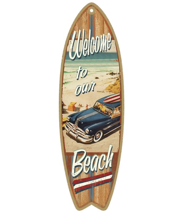 Welcome to our Beach (woodie) Surfboard