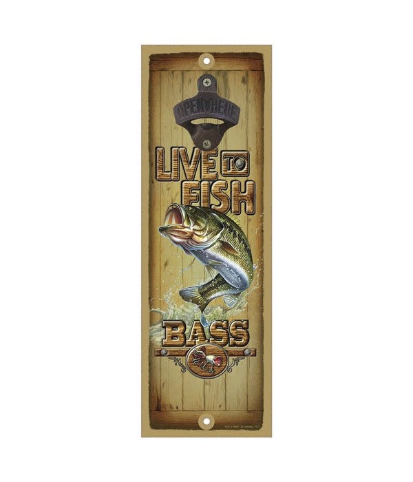 Live to fish - Bass Surfboard