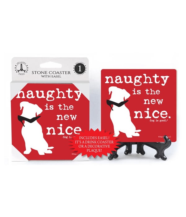 Naughty is the new nice. (white dog with