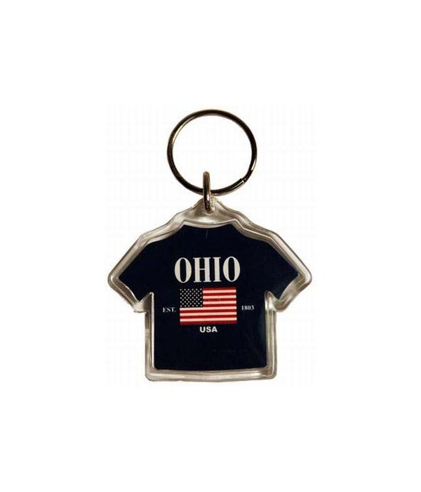 Ohio Keychain Lucite T-Shirt
