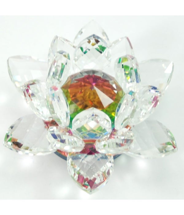 30MM Crystal Lotus- 5 color center-3.5"