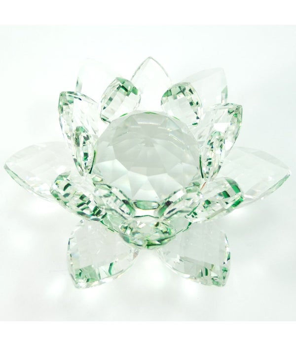 50MM Crystal Lotus-Green-5.5"