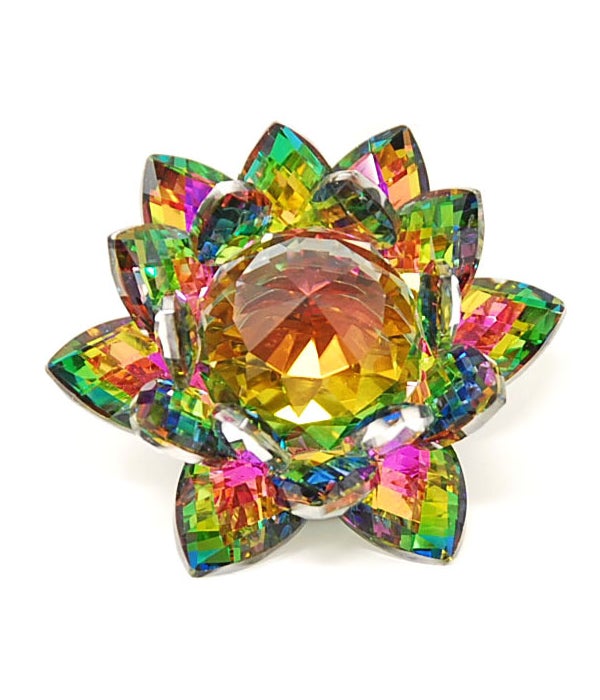 50MM Multi Color Crystal Lotus