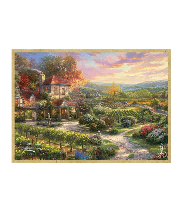 Wine Country Living 2.5 x 3.5 wooden magnet