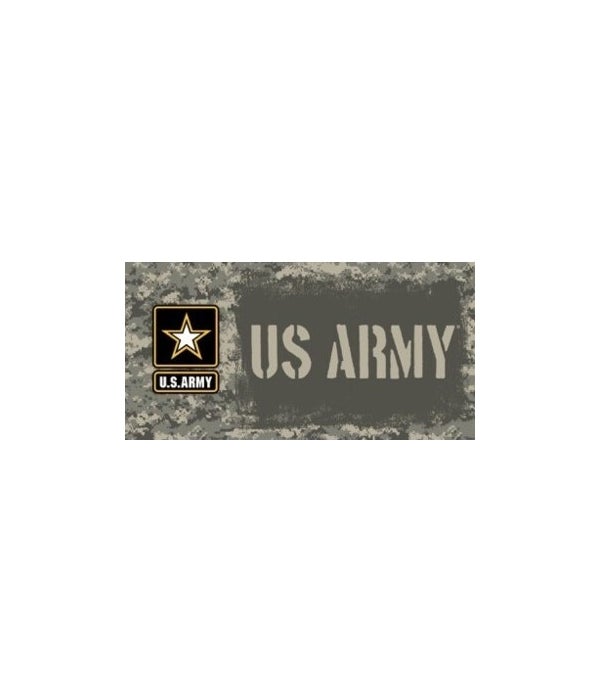 U. S. ARMY LICENSE PLATE-LICENSED ARMY STAR "U S ARMY"