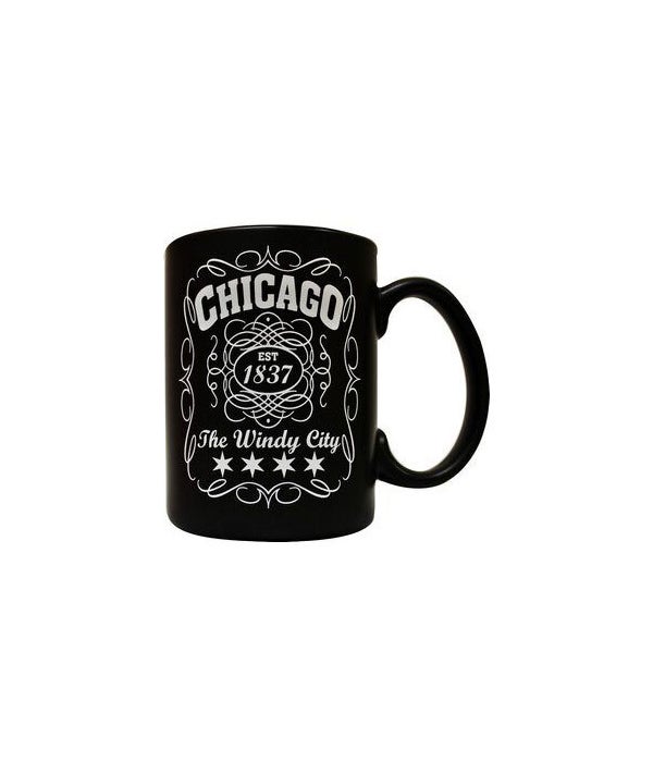 Chicago 1837 matte mug