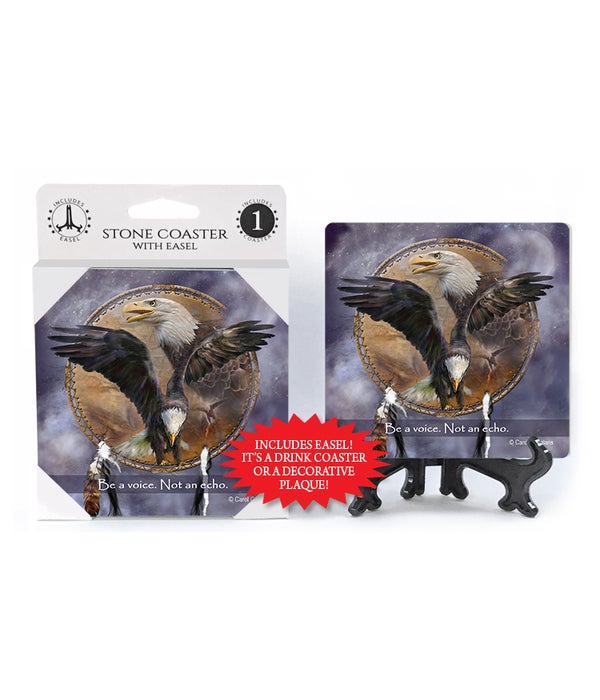 Eagle  Be a voice. Not an echo. 1 Pack Coaster