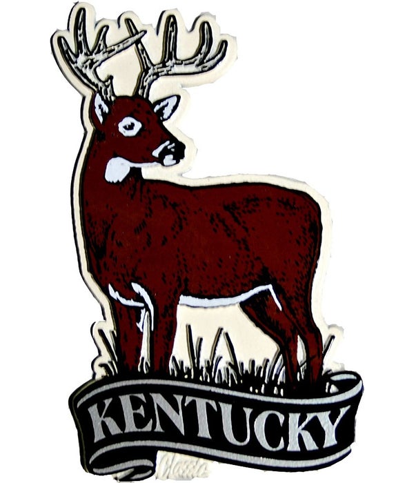 Kentucky Deer banner magnet