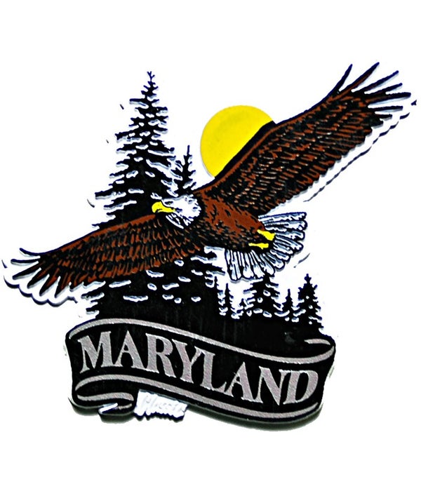 Maryland Eagle banner magnet