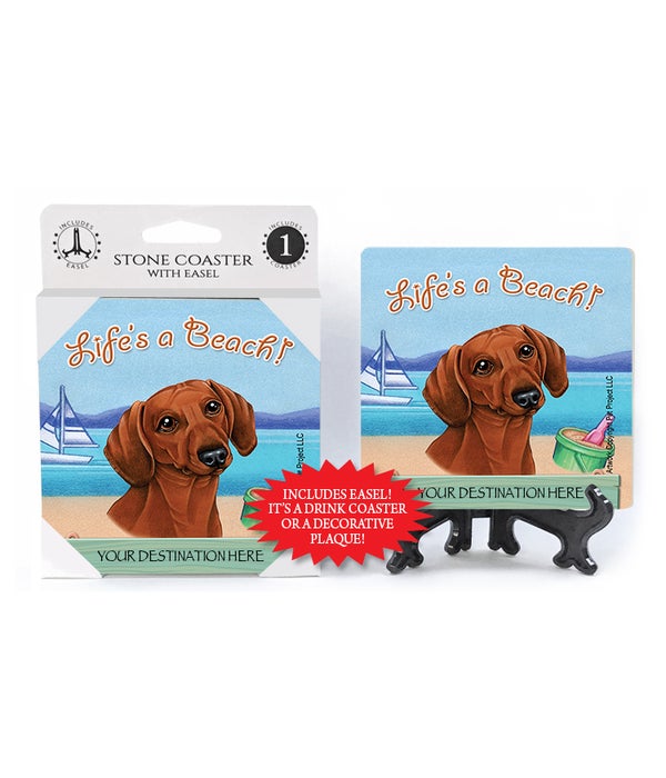 Dachshund (red) Coasters 1 pack