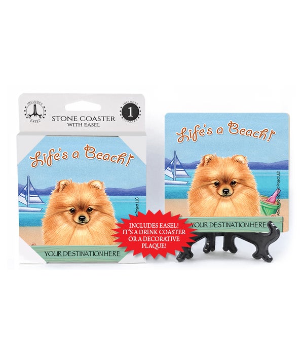 Pomeranian Coasters 1 pack