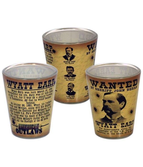 Wyatt Earp Shotglass 12PC