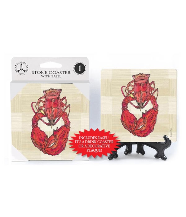 Lobster-1 pack stone coaster