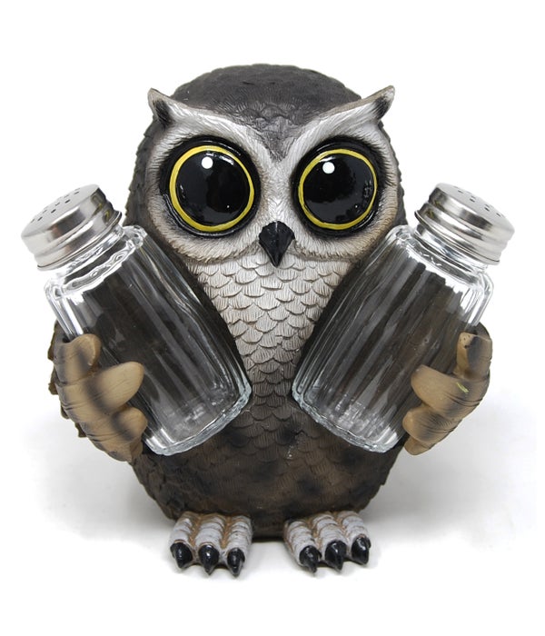 Owl (Lil Hoot) Salt & Pepper Set  7.25"