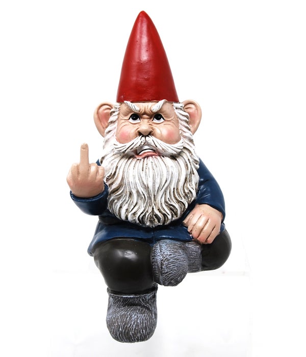 Bugger Off (Gnome Finger Shelf Sitter)