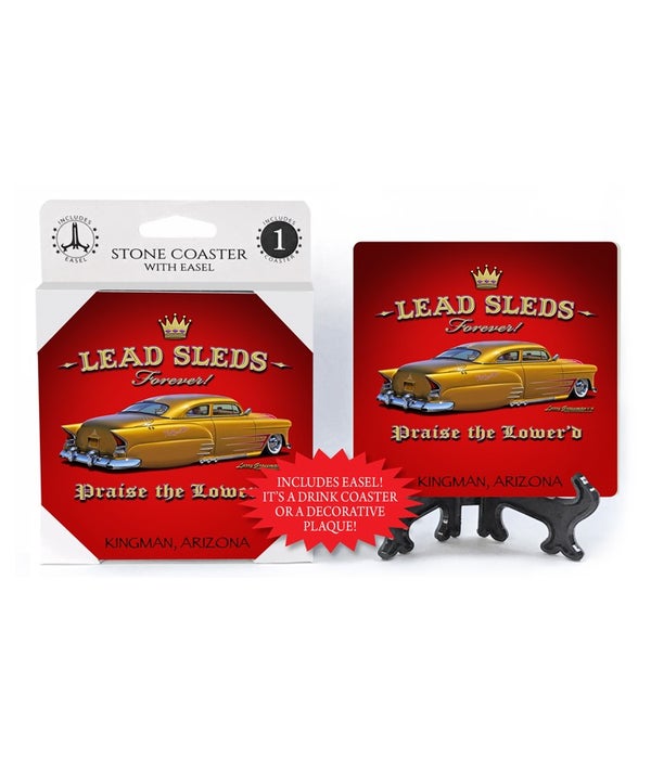 Lead Sleds Forever! -1 pack stone coaster