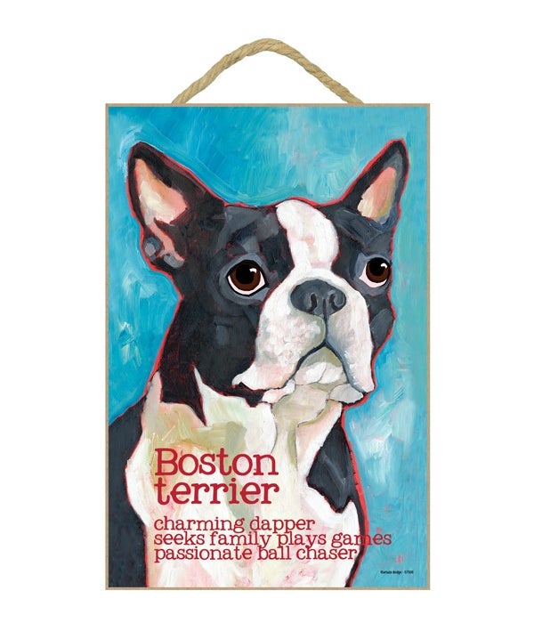 Boston Terrier 7x10 Ursula Dodge