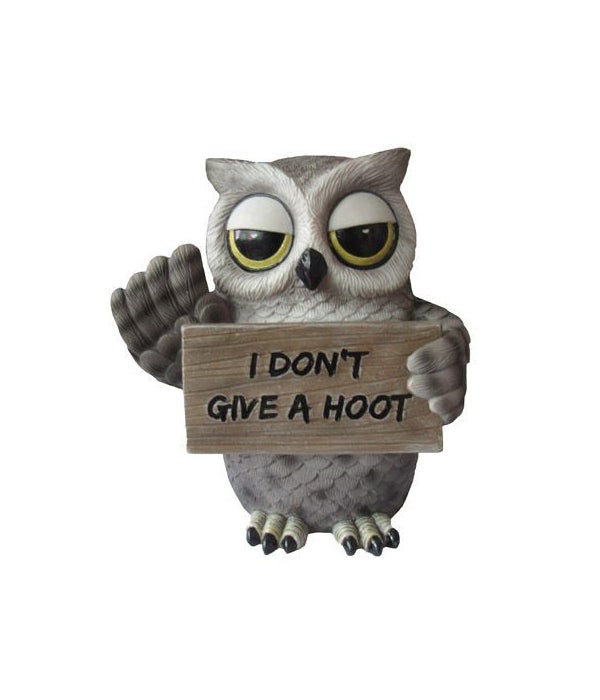 Not A Hoot Here (Owl Sign) 6"H