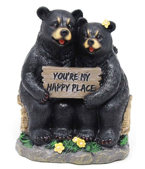My Happy Place Bear Sign 5.75"T