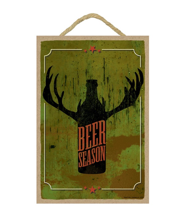Beer season (beer bottle silhouette with